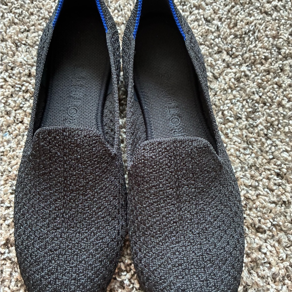Rothy's Women's Black and Blue Loafers